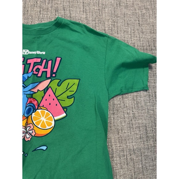 Disney Stitch XL XG White T-shirt‎ Stitch In Hawaii Short Sleeve Women's 19/23 - Picture 3 of 12
